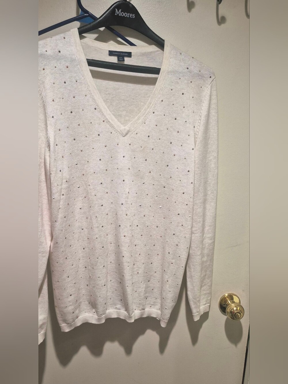 Off White V-neck Sweater